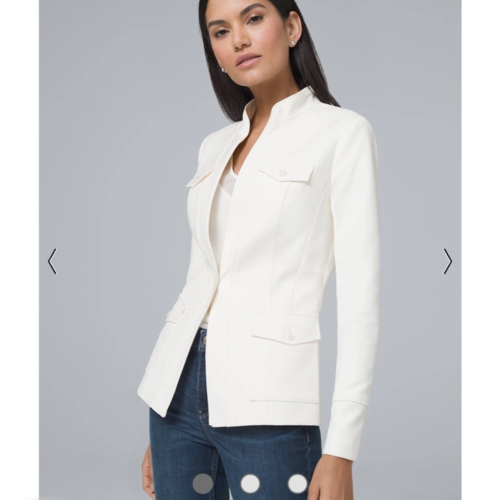 NWT WHBM ivory jacket size 4